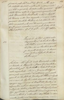 "Idem de 13 de Dezembro de 1838 sobre Representação da Junta do Deposito Publico, acerca do ...