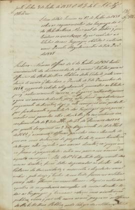 "Idem de 14 de Janeiro e o 1º de Julho de 1839 sobre os requerimentos dos Empregados da Bibi...