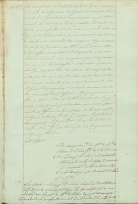 "Em cumprimento do officio do Ministerio do Reino de 5 de Agosto de 1848 àcerca do requerime...