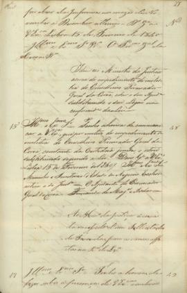 "Idem ao Ministro da Justiça acerca do empedimento de molestia do Conselheiro Procurador-Ger...