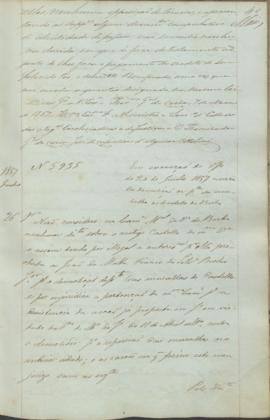 "Em execução do officio de 20 de Junho de 1857 acerca da demolição da parte da muralha do Ca...