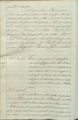 "Em cumprimento do Officio de 4 de Dezembro de 1860: relativamente aos Auditores da Marinha,...