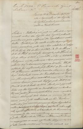 "Idem de 14 de Dezembro de 1838 sobre a representação dos Logistas da Capital, pedindo provi...