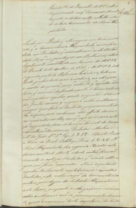 "Idem de 14 de Dezembro 1838 sobre os requemento em que Fernando Morales pede se declare nul...
