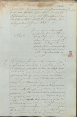 "Em cumprimento do officio do Ministerio do Reino de 26 de Setembro de 1846, á cerca dos Soc...